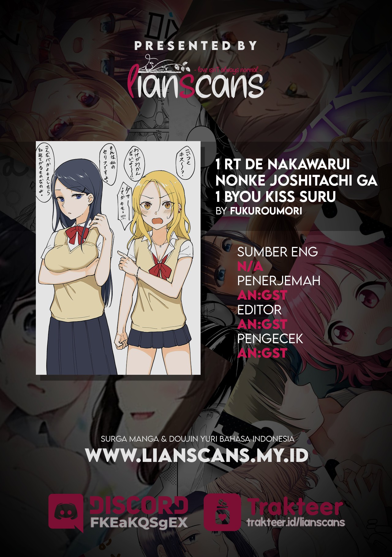 For Each Retweet, Two Straight Girls Who Don't Get Along Will Kiss for One Second Chapter 5 - halaman 2