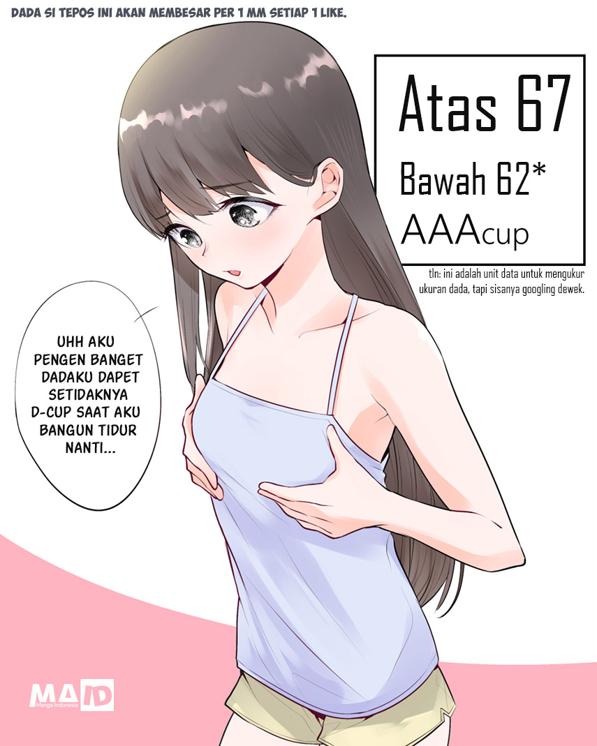 For Every 1 Like, This Flatty's Breasts Will Grow By 1mm Chapter 0 - halaman 1