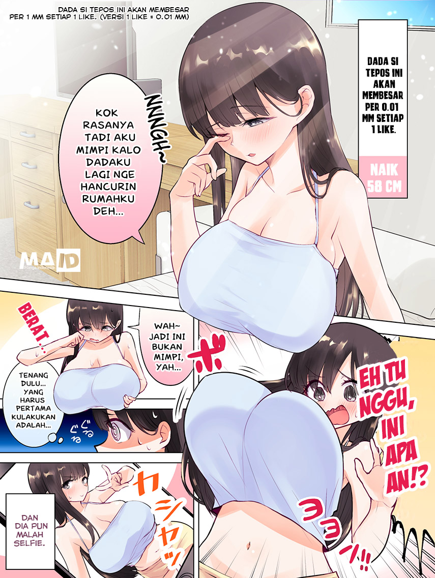 For Every 1 Like, This Flatty's Breasts Will Grow By 1mm Chapter 0 - halaman 4