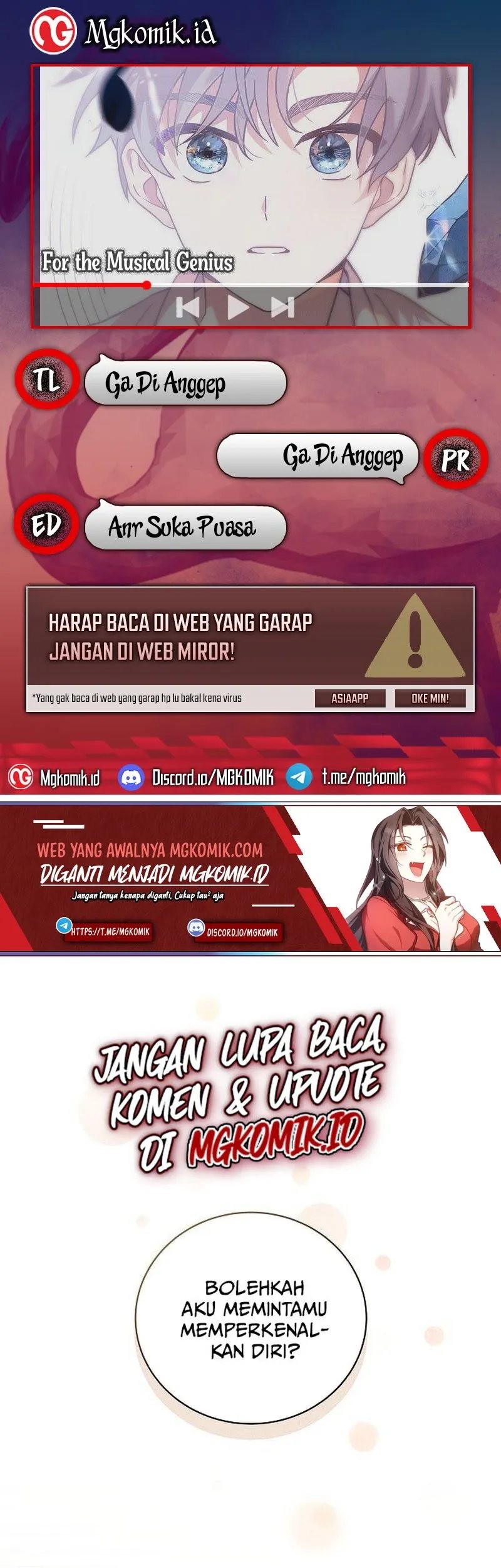 For the Musical Genius Chapter 3 - halaman 1