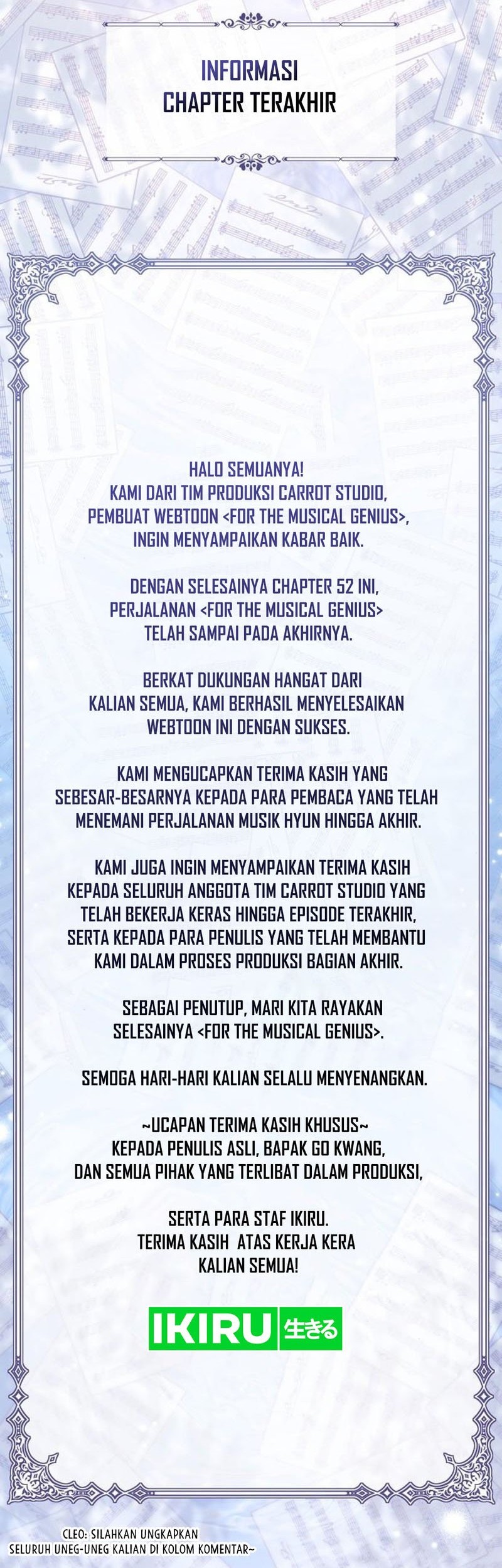 For the Musical Genius Chapter 52 - halaman 105