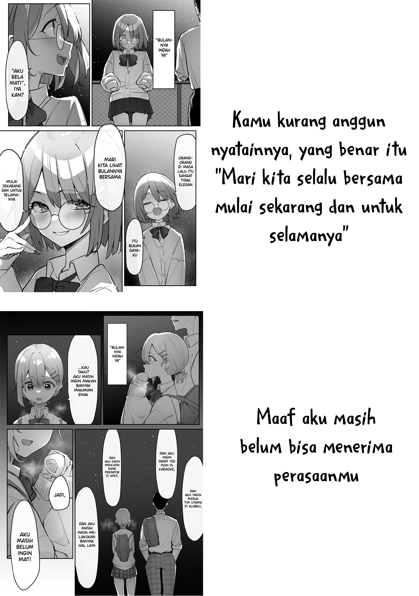 Four Replies to "the Moon Is Beautiful" Chapter 0 - halaman 12