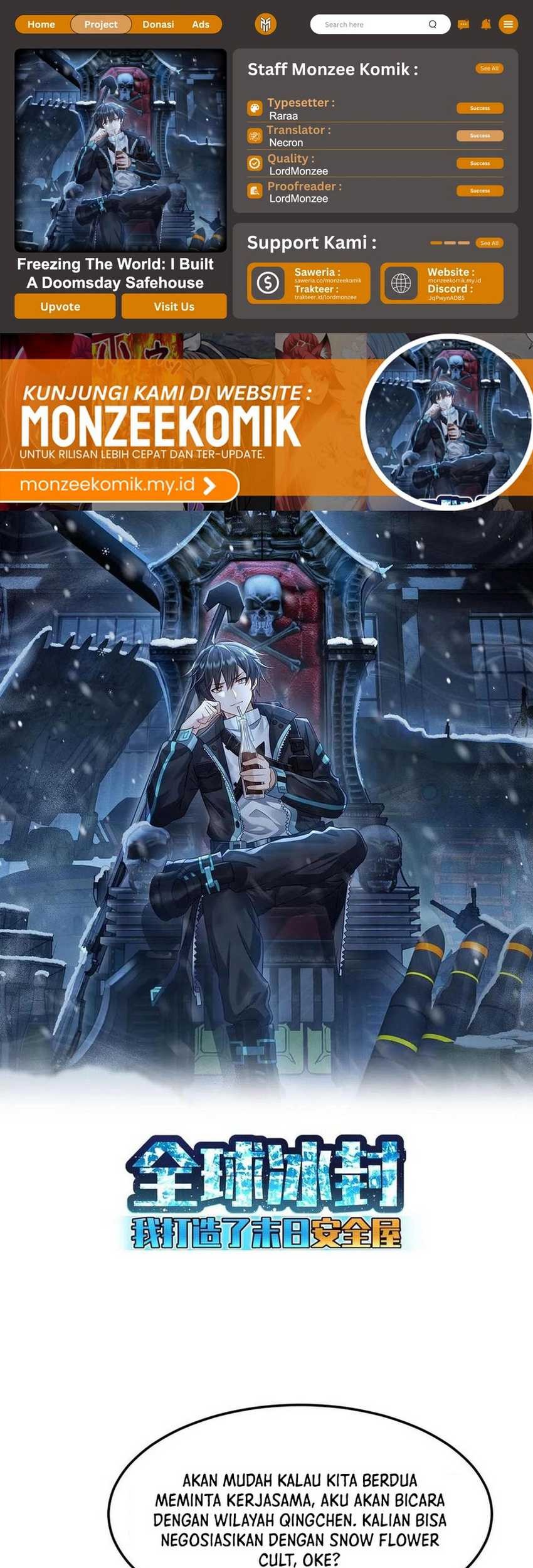 Freezing The World: I Built A Doomsday Safehouse Chapter 309 - halaman 1