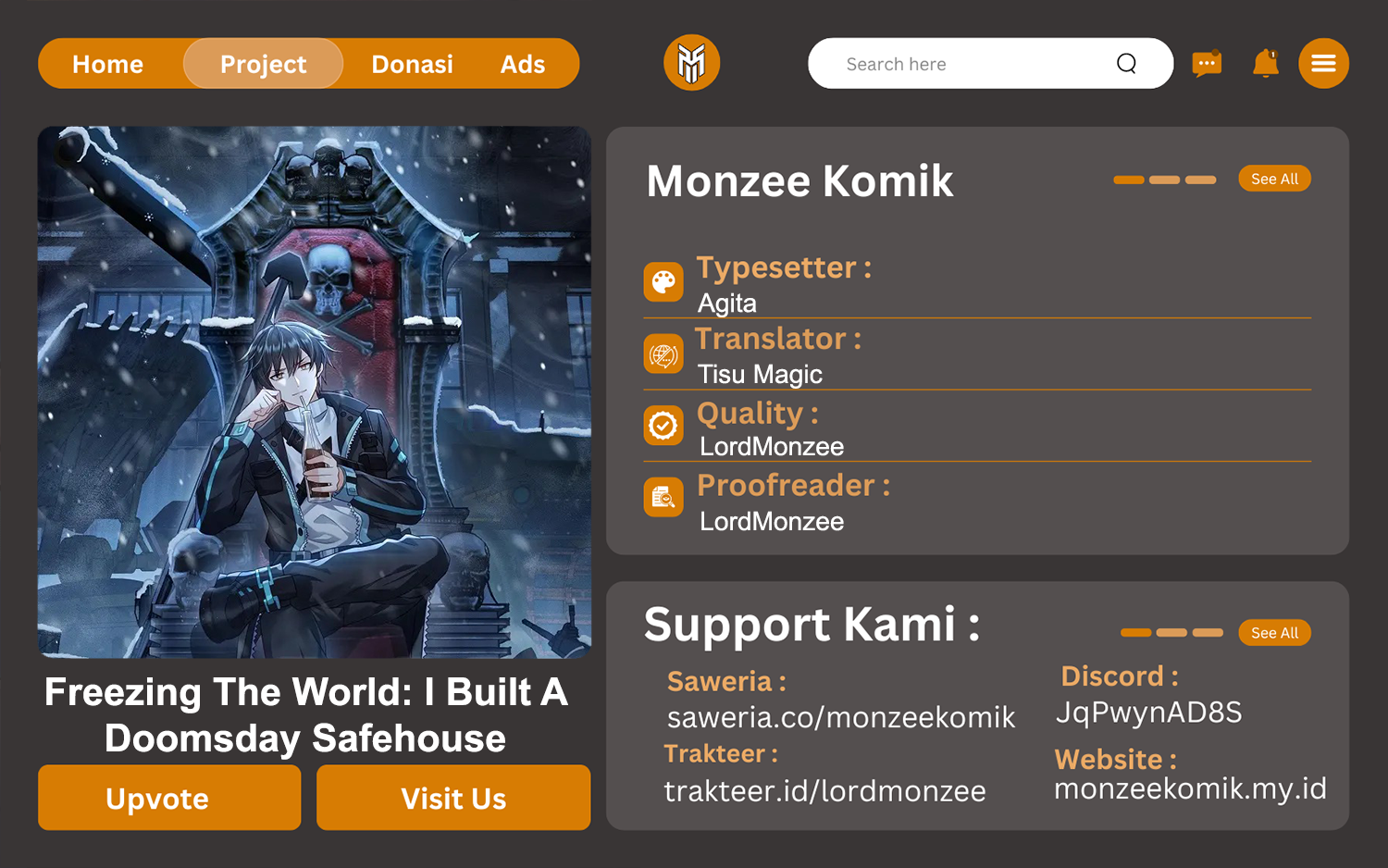 Freezing The World: I Built A Doomsday Safehouse Chapter 324 - halaman 1