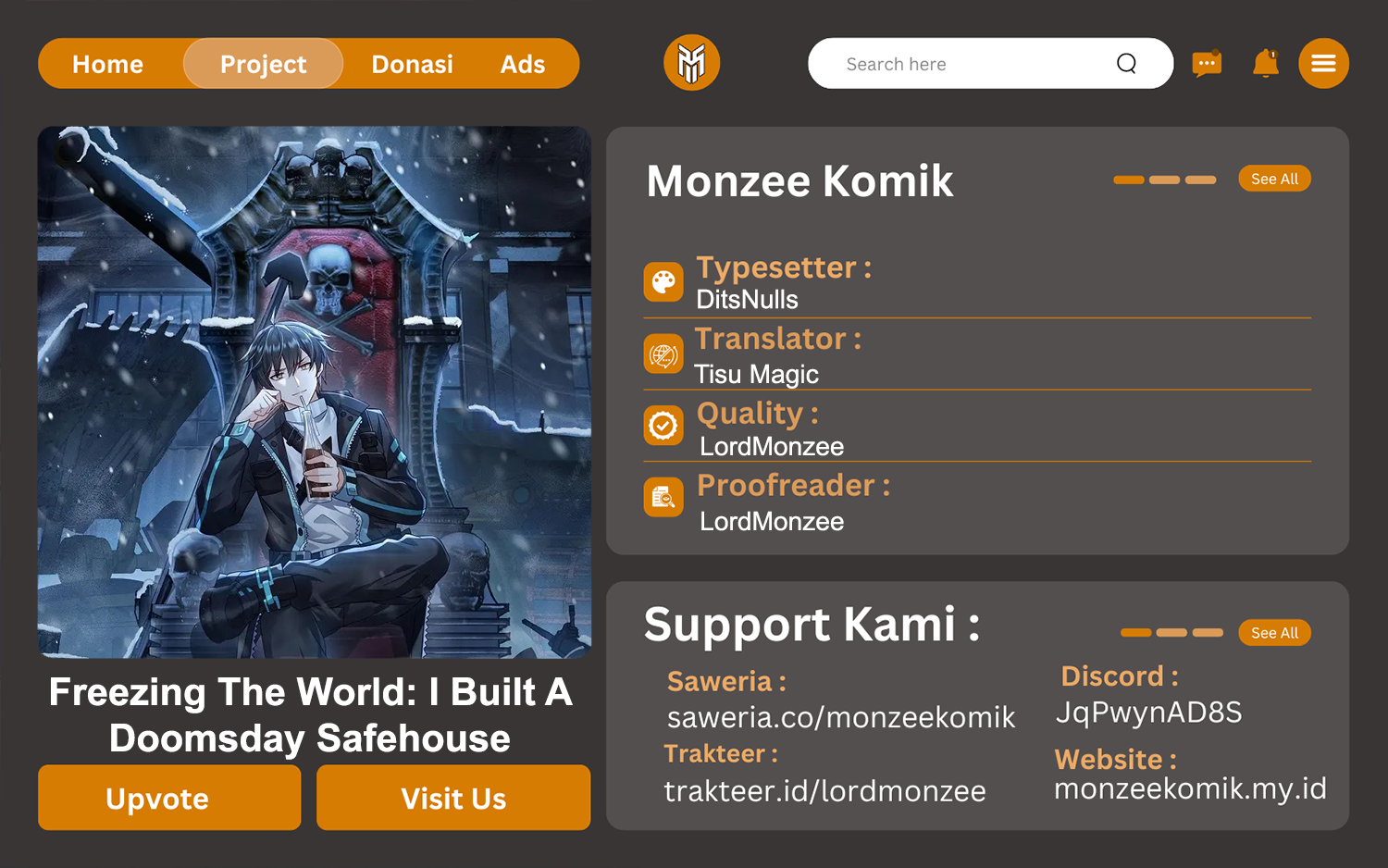 Freezing The World: I Built A Doomsday Safehouse Chapter 326 - halaman 1