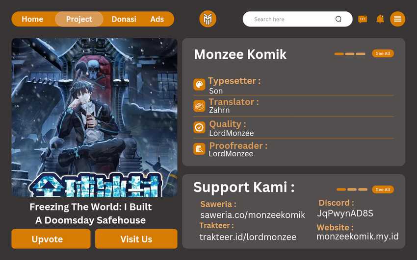 Freezing The World: I Built A Doomsday Safehouse Chapter 341 - halaman 1