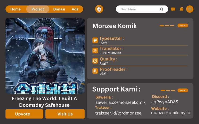 Freezing The World: I Built A Doomsday Safehouse Chapter 344 - halaman 1