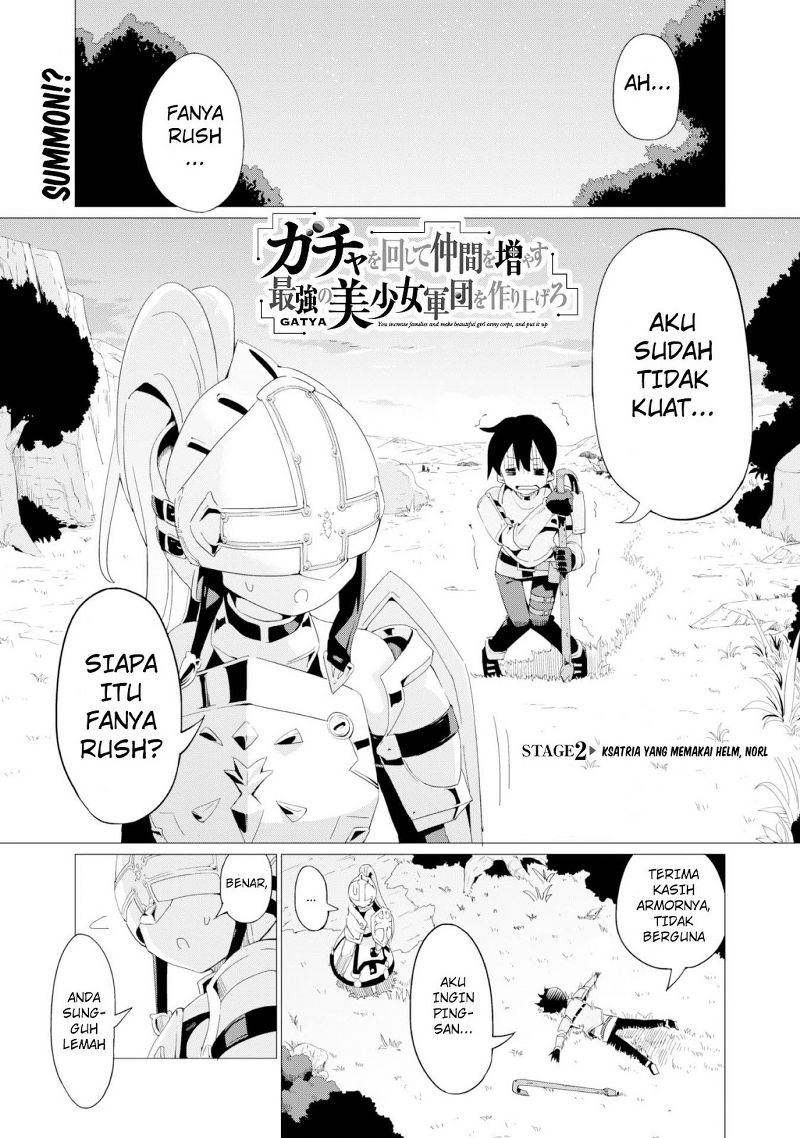 Gacha wo Mawashite Nakama wo Fuyasu: Saikyou no Bishoujo Gundan wo Tsukuriagero the Comic Chapter 2 - halaman 2