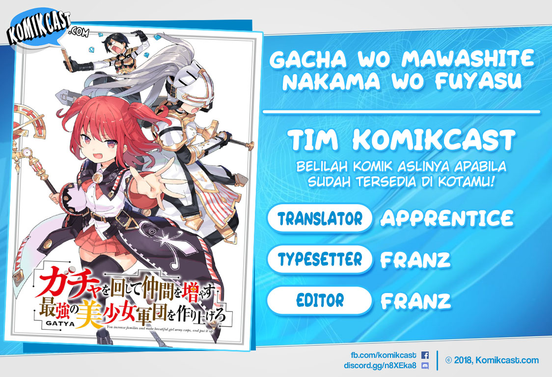 Gacha wo Mawashite Nakama wo Fuyasu: Saikyou no Bishoujo Gundan wo Tsukuriagero the Comic Chapter 7 - halaman 1