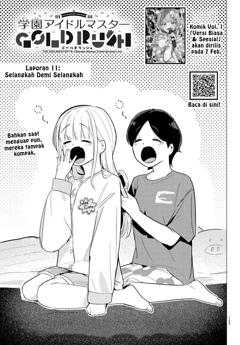 Gakuen Idolm@ster Gold Rush Chapter 11 - halaman 1