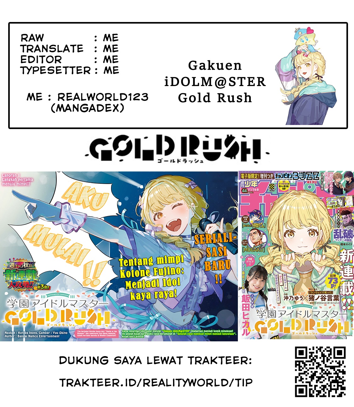 Gakuen Idolm@ster Gold Rush Chapter 33 - halaman 20