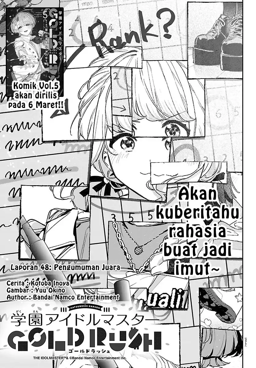 Gakuen Idolm@ster Gold Rush Chapter 48 - halaman 1