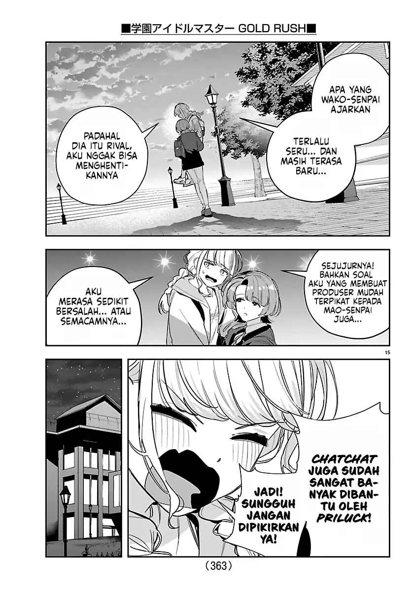 Gakuen Idolm@ster Gold Rush Chapter 54 - halaman 15