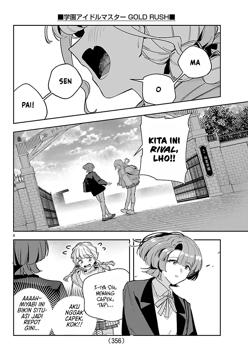 Gakuen Idolm@ster Gold Rush Chapter 54 - halaman 8