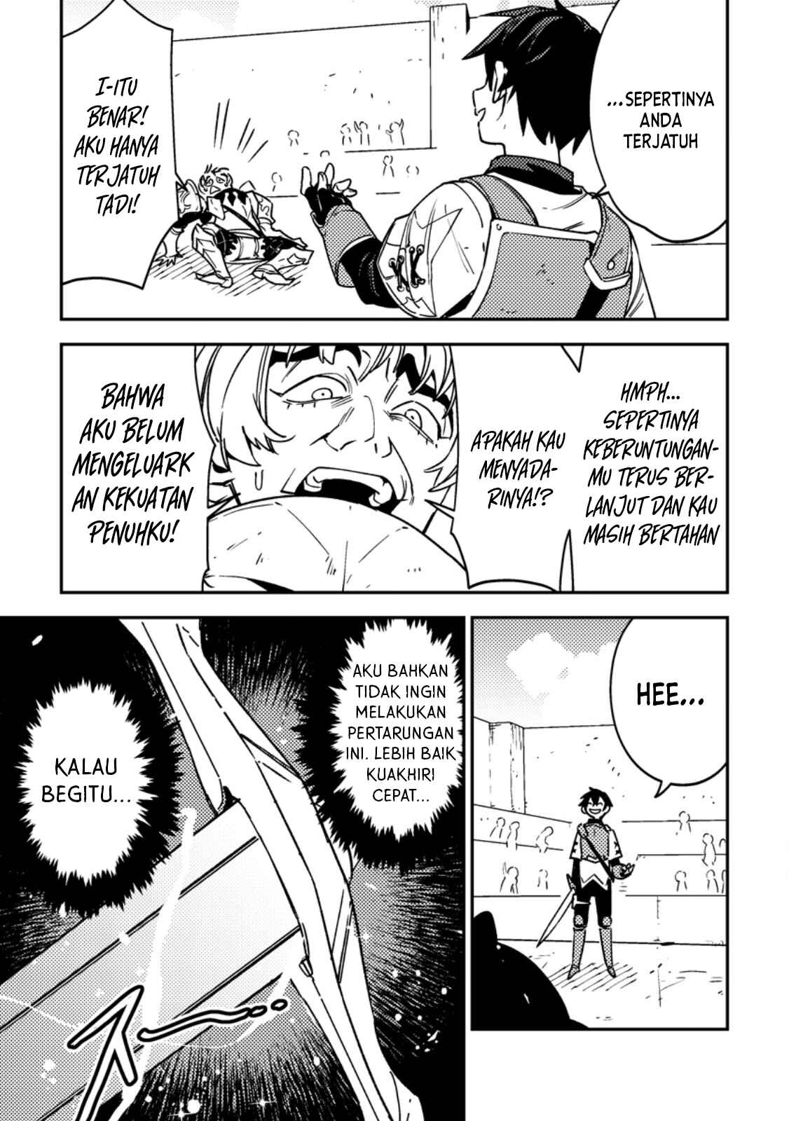 Game Chishiki de Saikyou ni Natta Mob Heishi wa, Shin no Jitsuryoku wo Kakushitai Chapter 3.2 - halaman 9