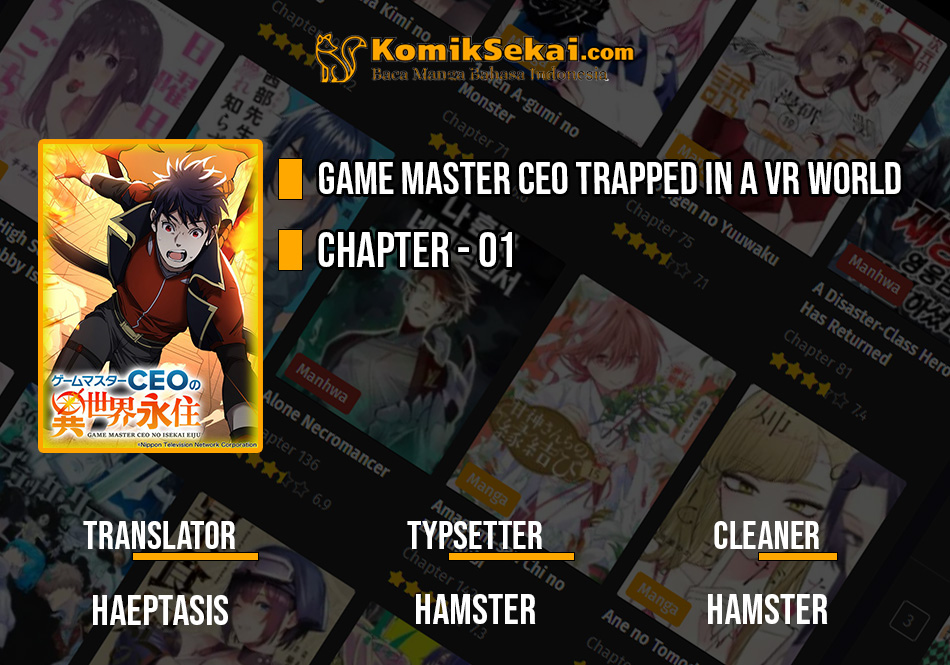 Game Master CEO Trapped in a VR World Chapter 1 - halaman 1