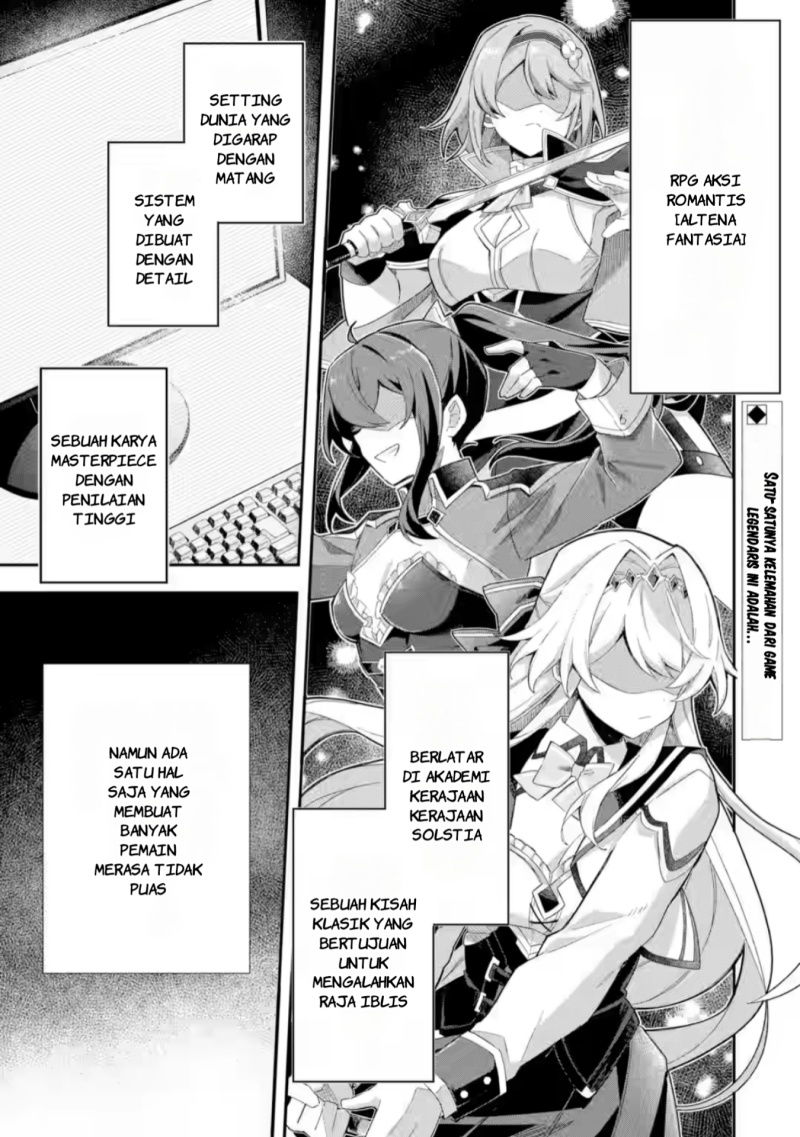 Game Sekai no mobu akuyaku ni tensei shita node Last bos wo mezashite mita Chapter 1 - halaman 2