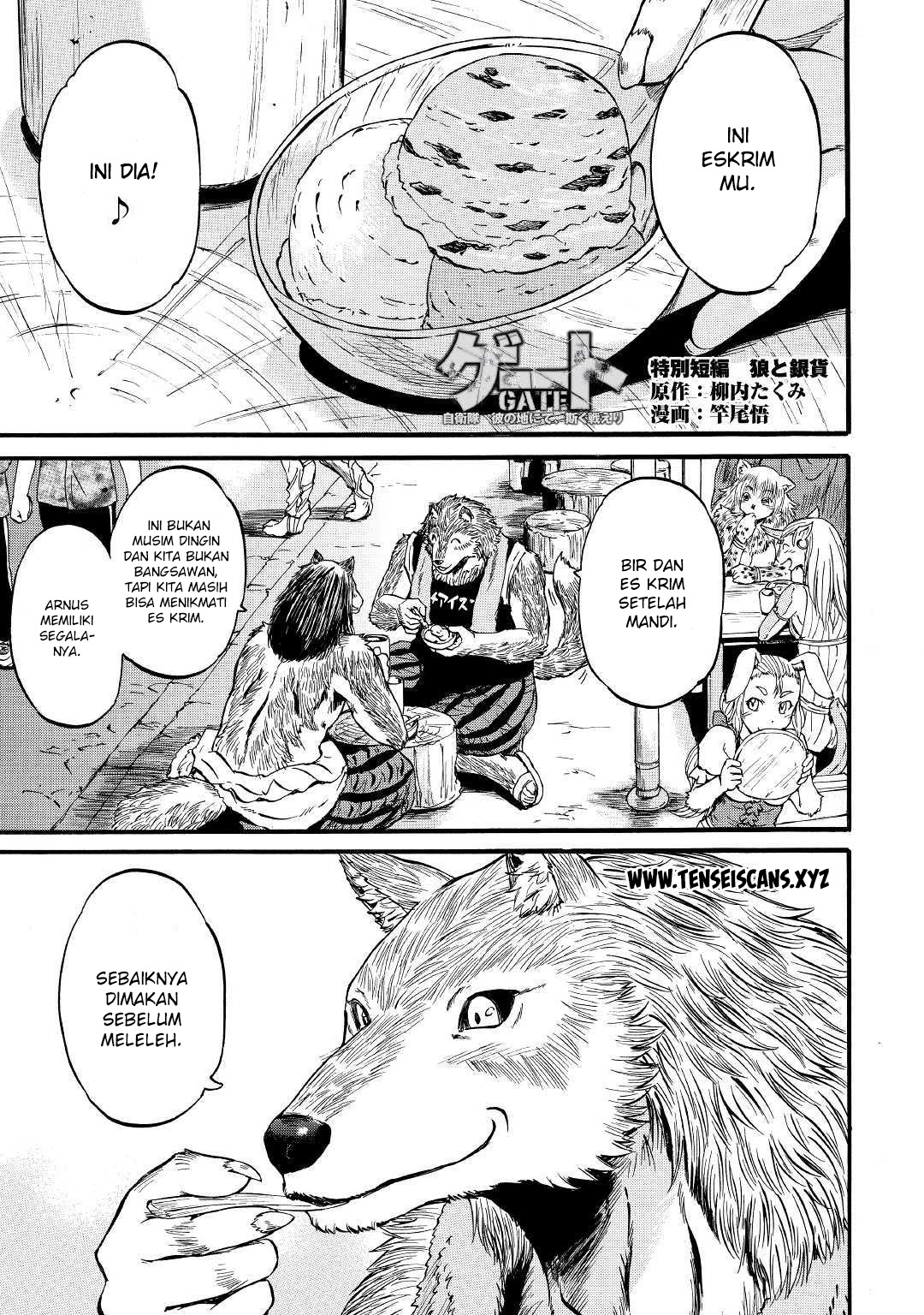 Gate: Jieitai Kanochi nite, Kaku Tatakaeri Chapter 89.5 - halaman 1