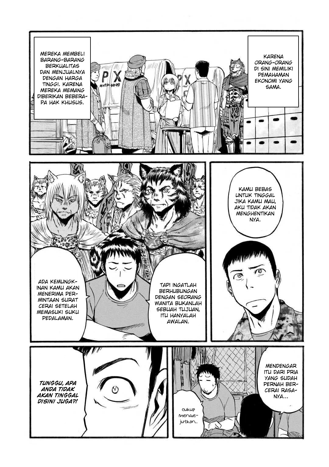 Gate: Jieitai Kanochi nite, Kaku Tatakaeri Chapter 96 - halaman 9