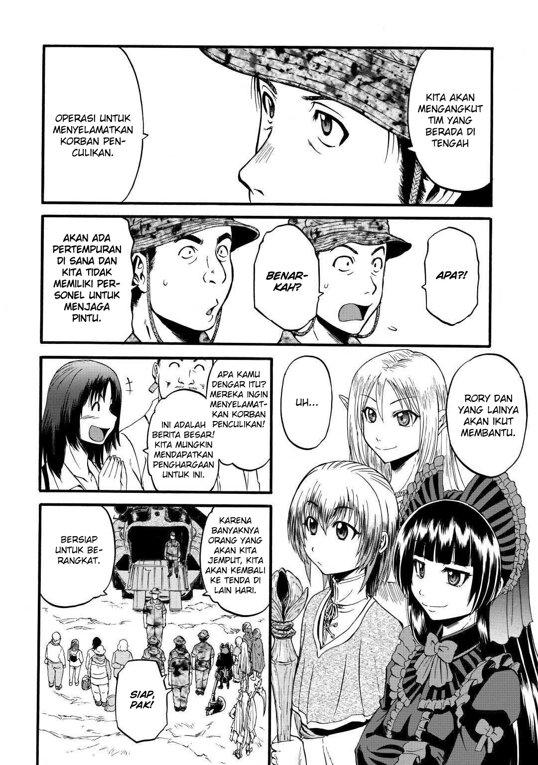 Gate: Jieitai Kanochi nite, Kaku Tatakaeri Chapter 98 - halaman 10
