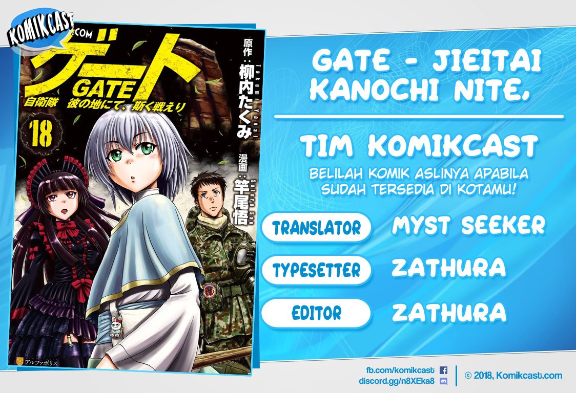 Gate – Jietai Kare no Chi nite Kaku Tatakeri Chapter 101.1 - halaman 1