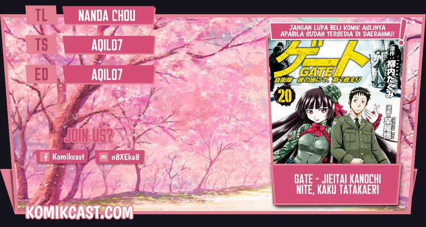 Gate – Jietai Kare no Chi nite Kaku Tatakeri Chapter 108 - halaman 1