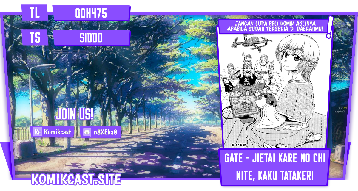 Gate – Jietai Kare no Chi nite Kaku Tatakeri Chapter 118 - halaman 1