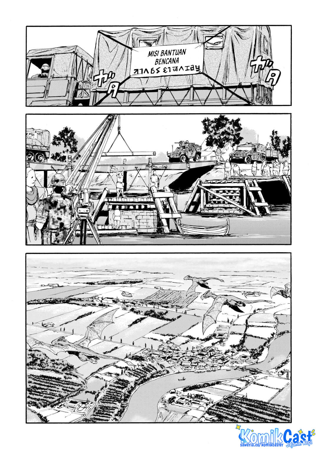Gate – Jietai Kare no Chi nite Kaku Tatakeri Chapter 143.2 - halaman 56