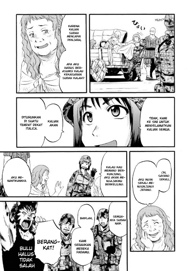 Gate – Jietai Kare no Chi nite Kaku Tatakeri Chapter 77 - halaman 14