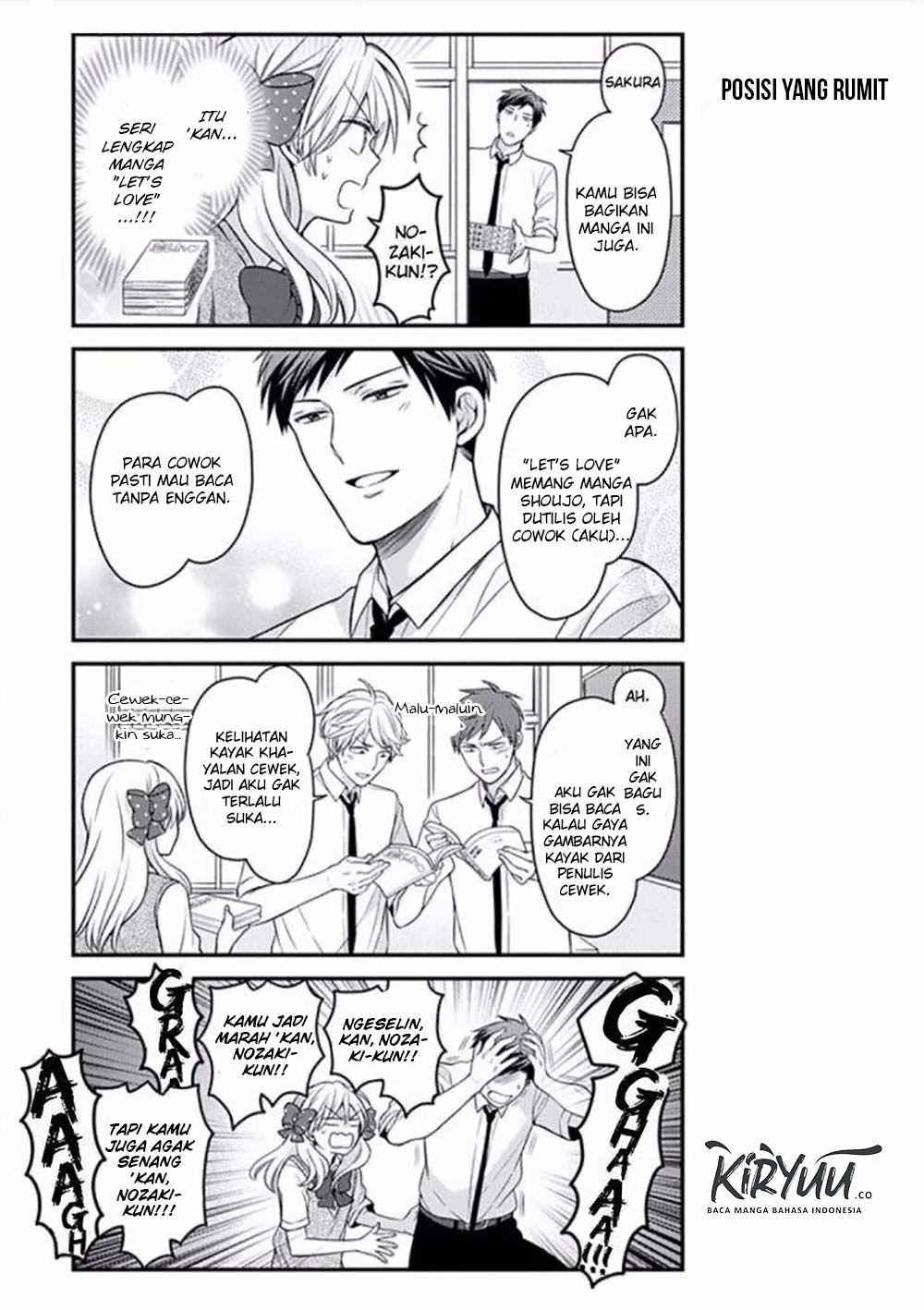 Gekkan Shoujo Nozaki-kun Chapter 77 - halaman 4