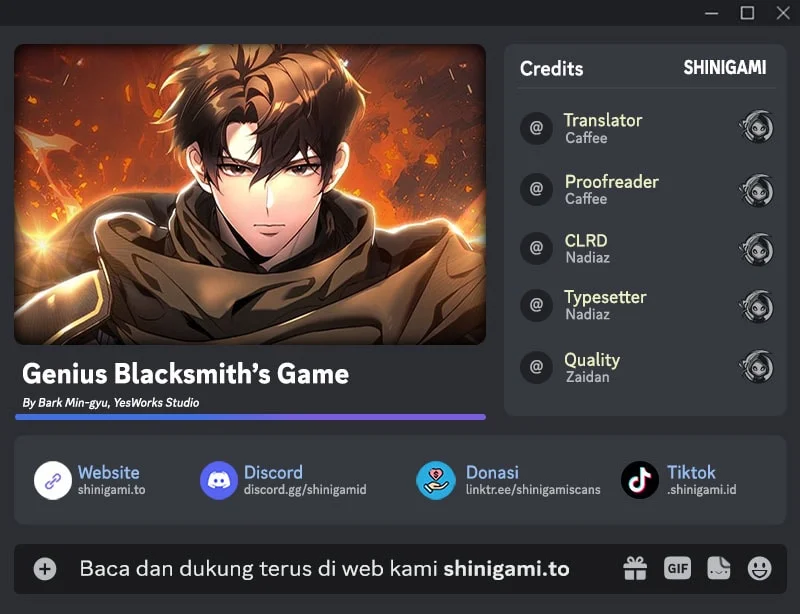 Genius Blacksmith’s Game Chapter 48 - halaman 1