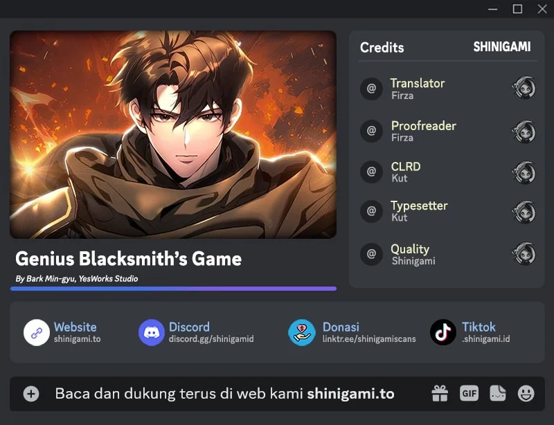Genius Blacksmith’s Game Chapter 54 - halaman 1