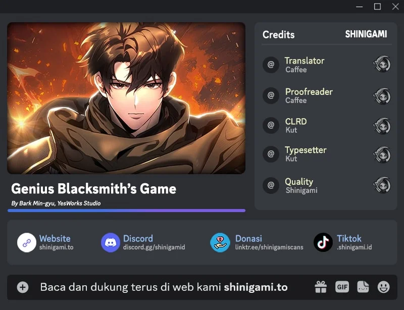 Genius Blacksmith’s Game Chapter 66 - halaman 1