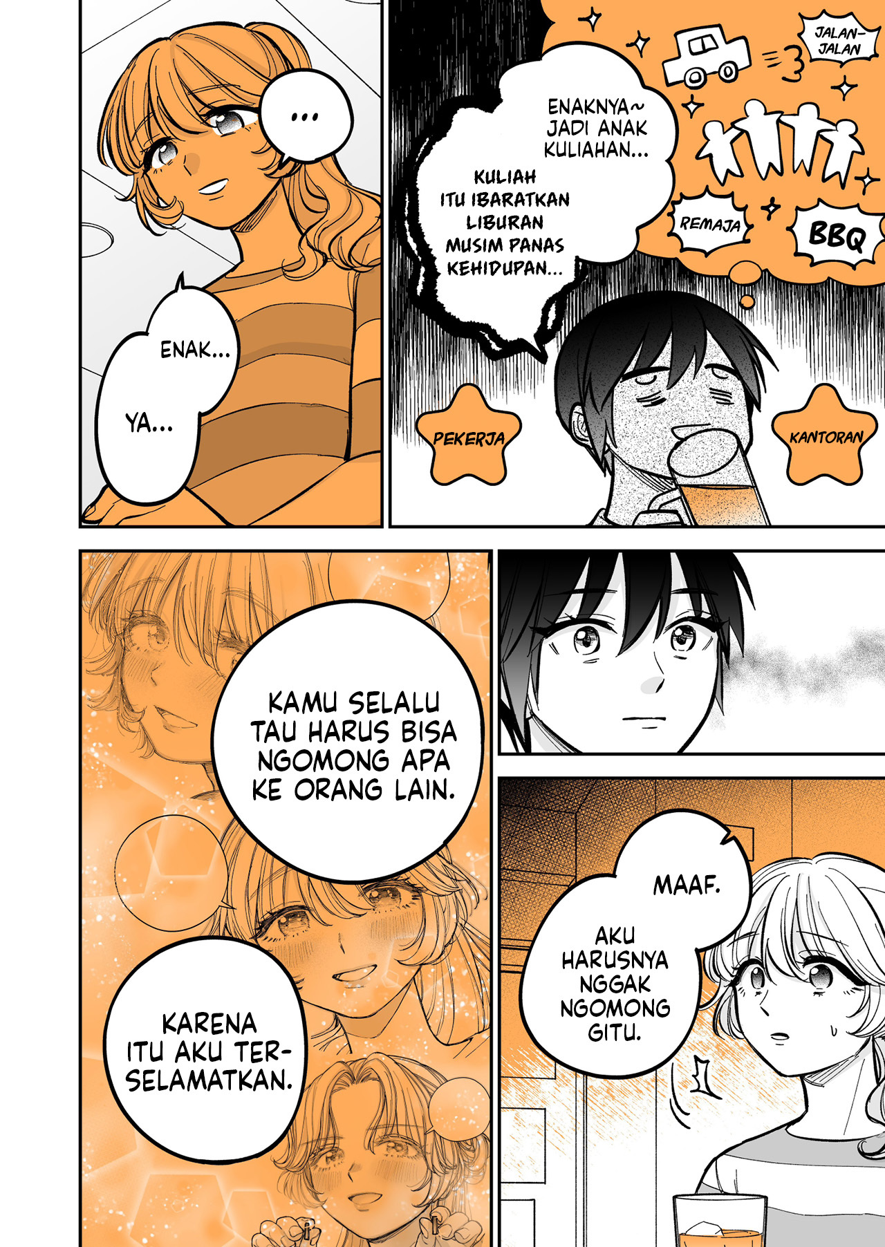 Genkai OL to Joshidaisei ga ○○ suru Hanashi Chapter 3.2 - halaman 4