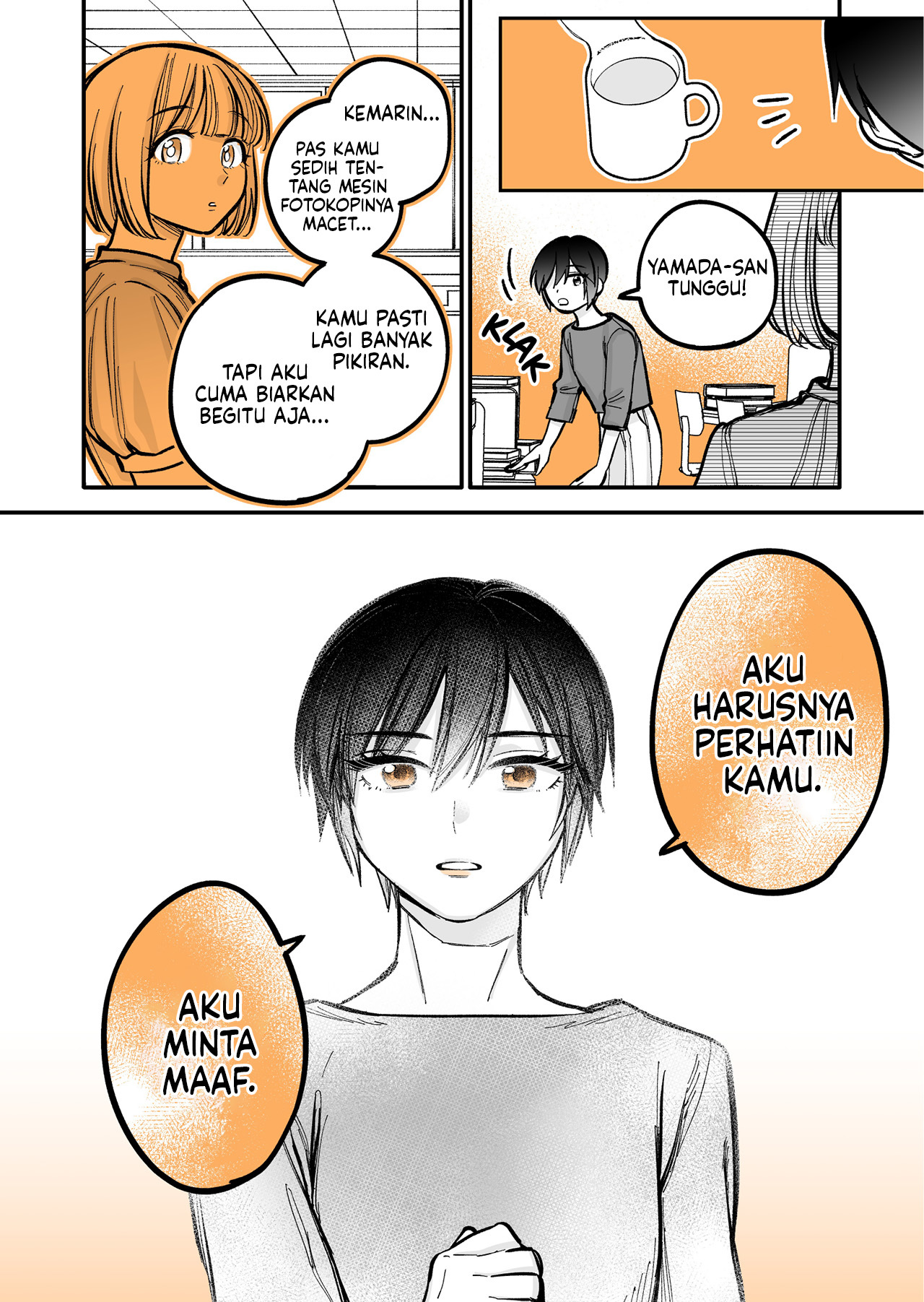 Genkai OL to Joshidaisei ga ○○ suru Hanashi Chapter 3.4 - halaman 4