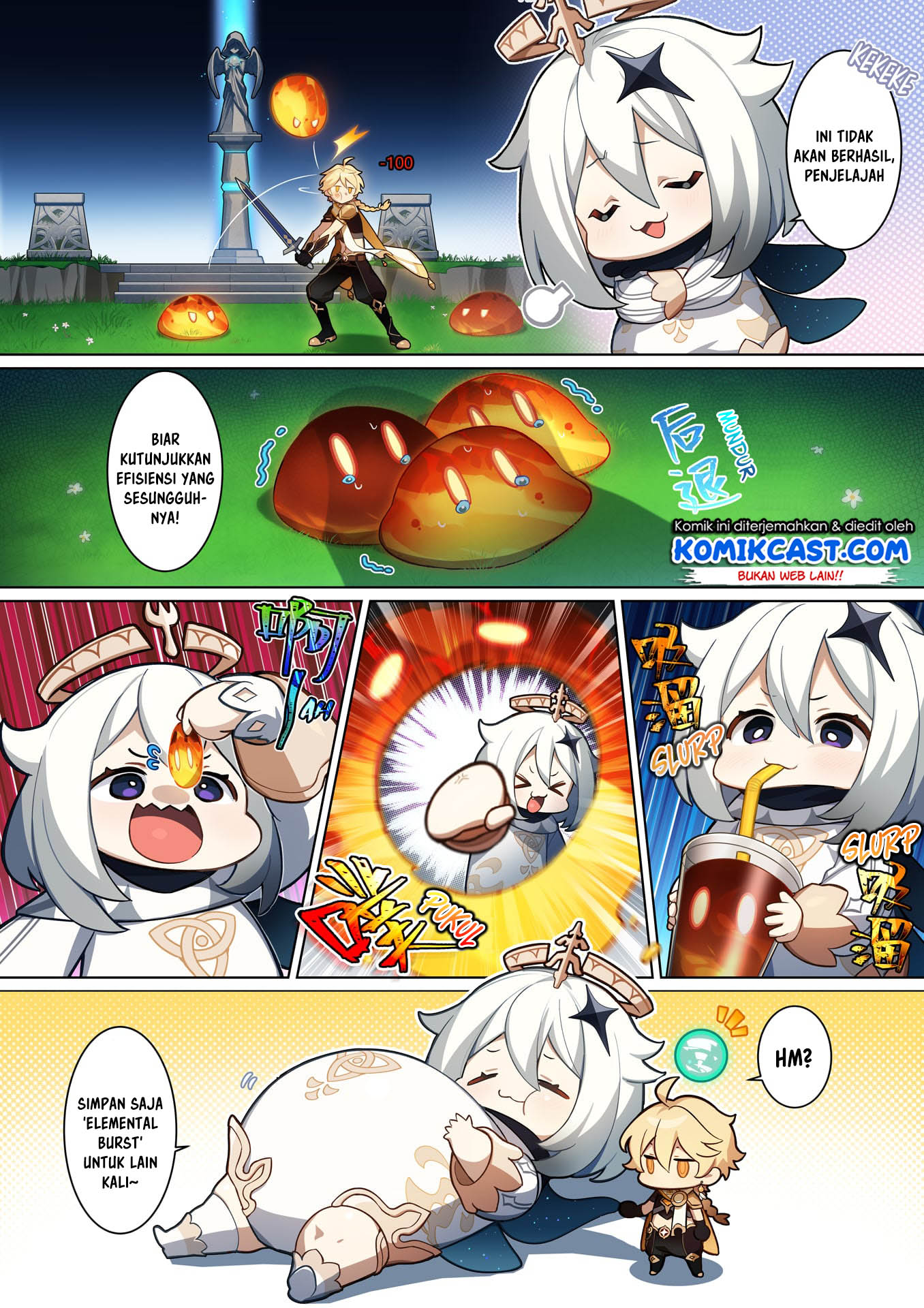 Genshin Impact 4-koma Chapter 3 - halaman 3