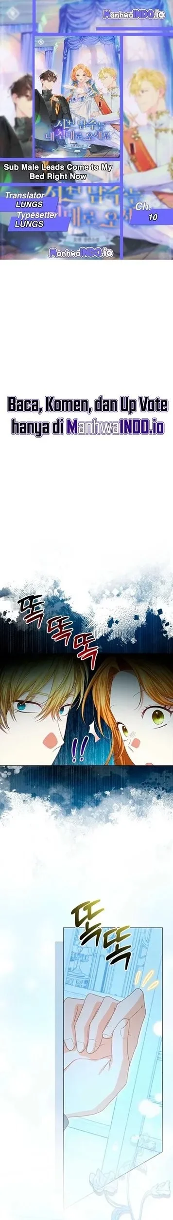 Get in My Bed, Supporting Male Leads! Chapter 10 - halaman 1