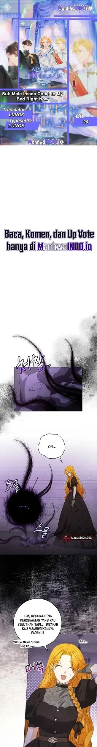 Get in My Bed, Supporting Male Leads! Chapter 20 - halaman 1