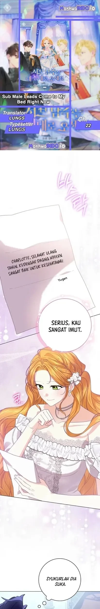 Get in My Bed, Supporting Male Leads! Chapter 22 - halaman 1