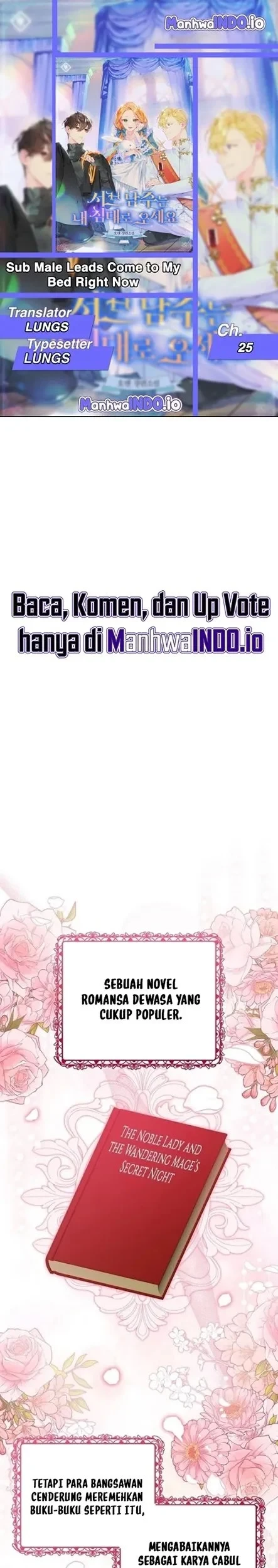 Get in My Bed, Supporting Male Leads! Chapter 25 - halaman 1