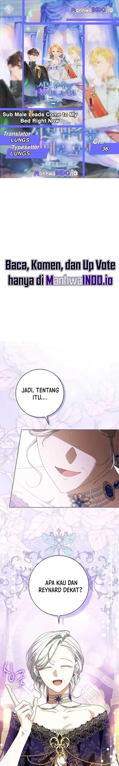 Get in My Bed, Supporting Male Leads! Chapter 36 - halaman 1