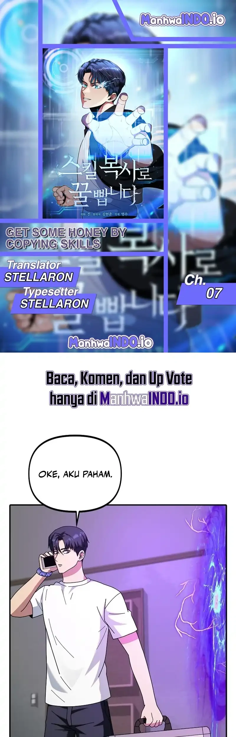 Get Some Honey by Copying Skills Chapter 7 - halaman 1