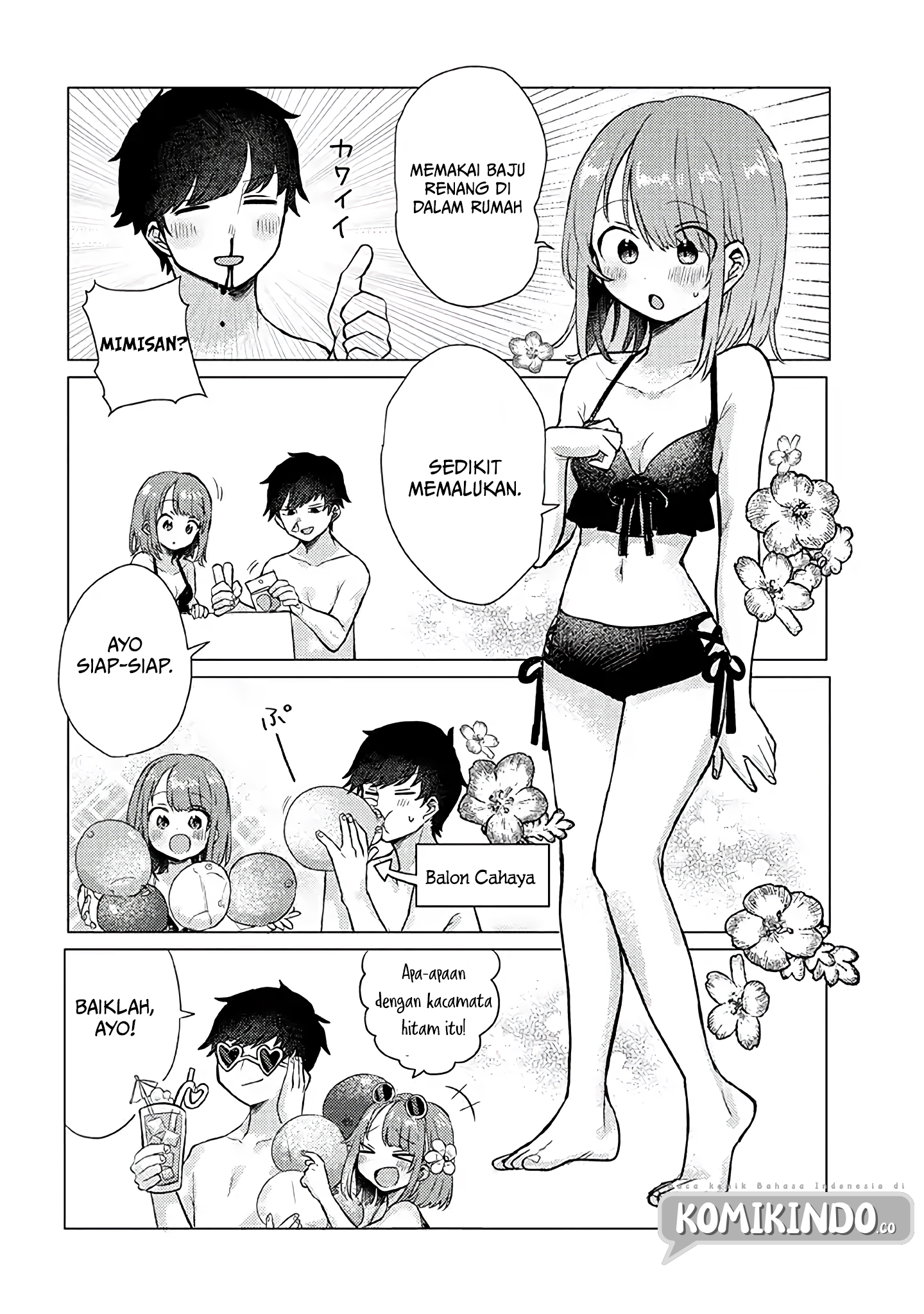Girlfriend Who Absolutely Doesn’t Want to Take a Bath VS Boyfriend Who Absolutely Wants Her to Take a Bath Chapter 15 - halaman 1