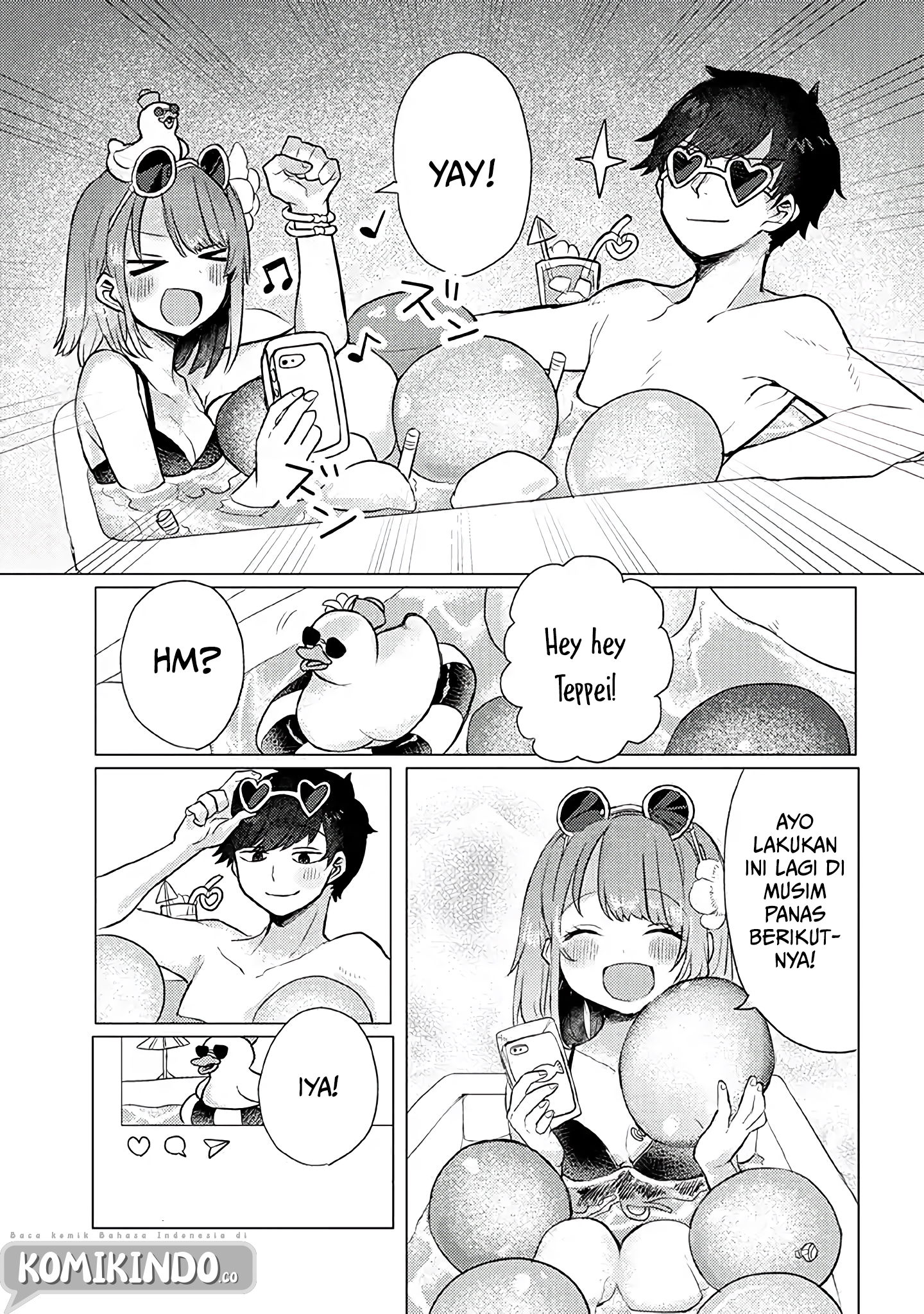 Girlfriend Who Absolutely Doesn’t Want to Take a Bath VS Boyfriend Who Absolutely Wants Her to Take a Bath Chapter 15 - halaman 2