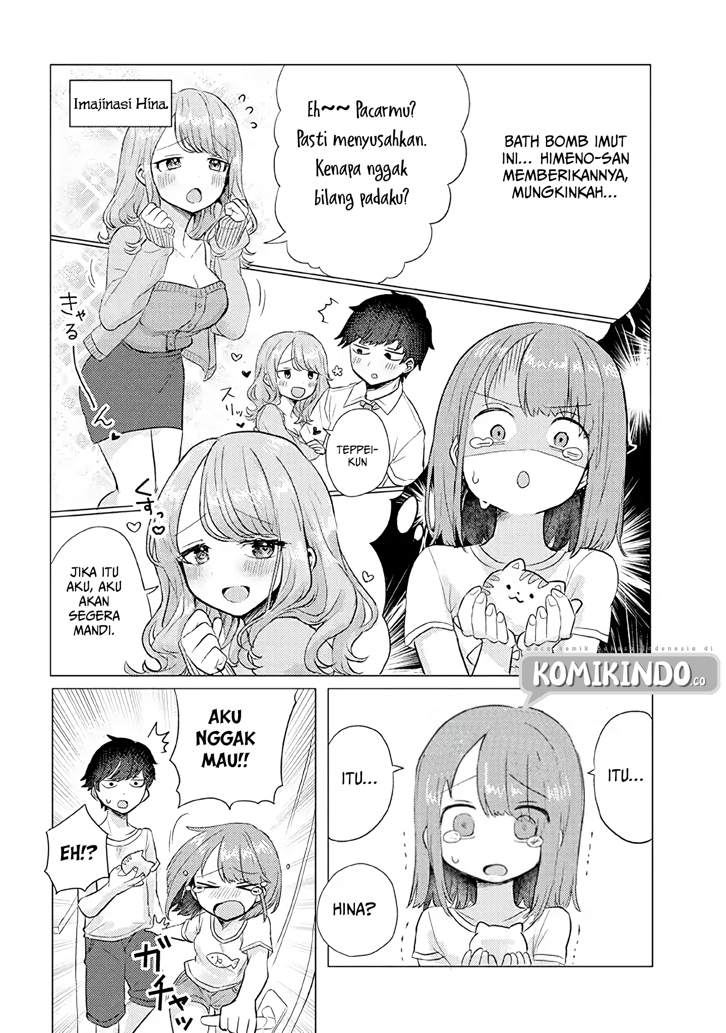 Girlfriend Who Absolutely Doesn’t Want to Take a Bath VS Boyfriend Who Absolutely Wants Her to Take a Bath Chapter 16 - halaman 5