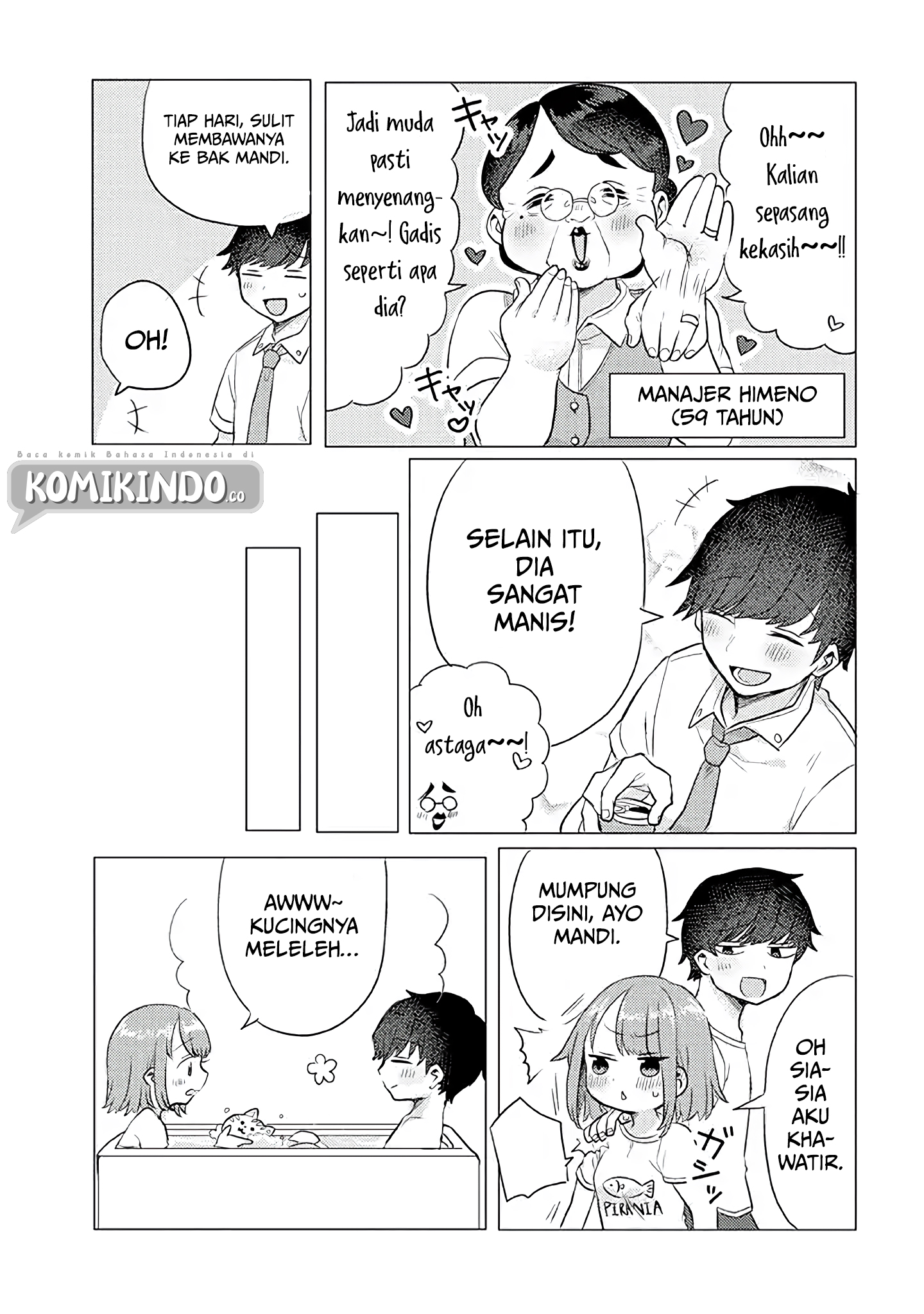 Girlfriend Who Absolutely Doesn’t Want to Take a Bath VS Boyfriend Who Absolutely Wants Her to Take a Bath Chapter 16 - halaman 8