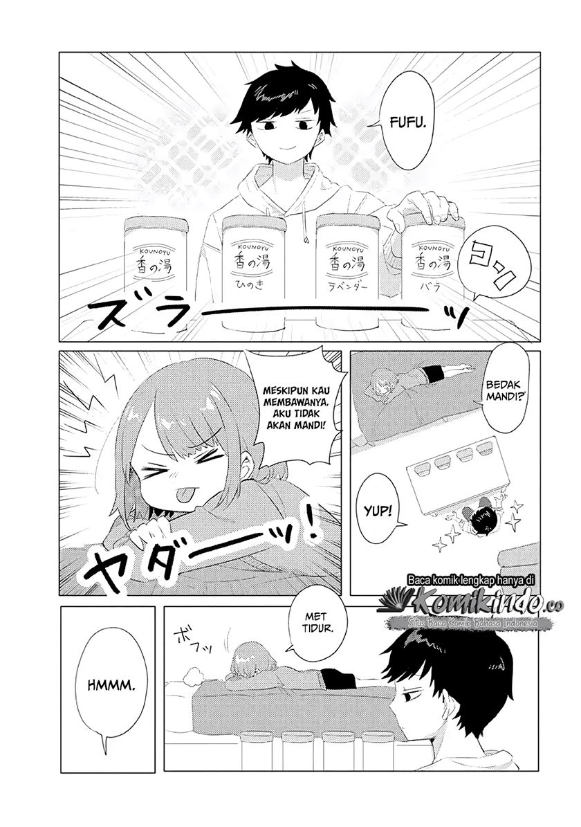 Girlfriend Who Absolutely Doesn’t Want to Take a Bath VS Boyfriend Who Absolutely Wants Her to Take a Bath Chapter 3 - halaman 4