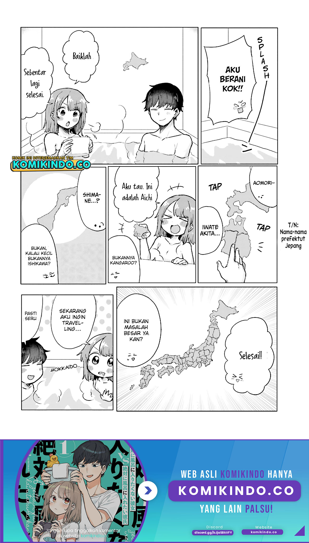 Girlfriend Who Absolutely Doesn’t Want to Take a Bath VS Boyfriend Who Absolutely Wants Her to Take a Bath Chapter 37 - halaman 5