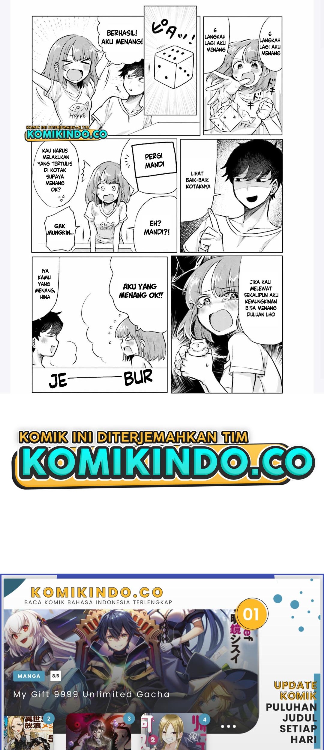 Girlfriend Who Absolutely Doesn’t Want to Take a Bath VS Boyfriend Who Absolutely Wants Her to Take a Bath Chapter 39 - halaman 5