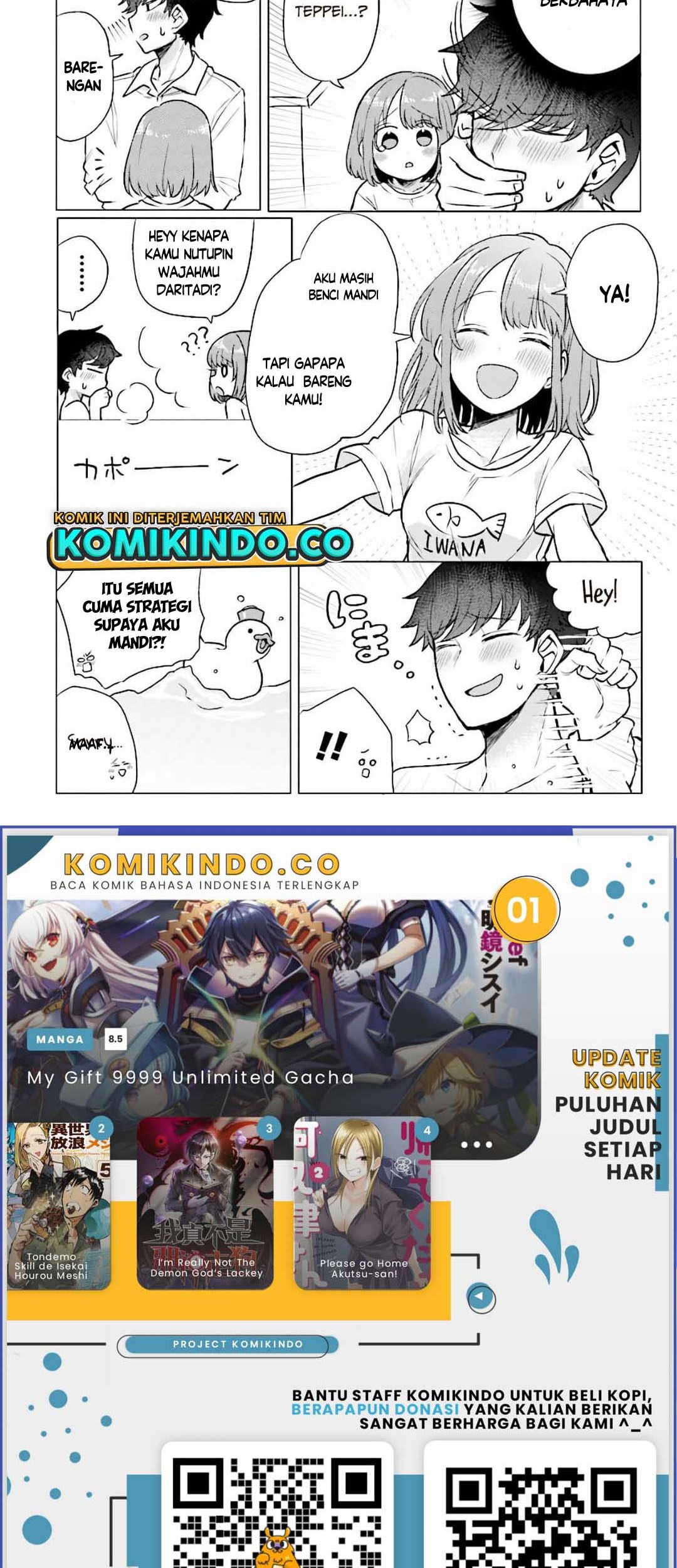 Girlfriend Who Absolutely Doesn’t Want to Take a Bath VS Boyfriend Who Absolutely Wants Her to Take a Bath Chapter 42 - halaman 4
